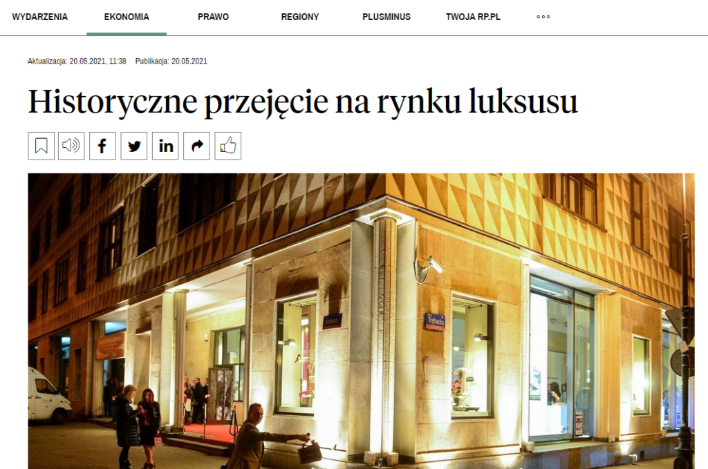 Rp.pl – Historyczne przejęcie na rynku luksusu